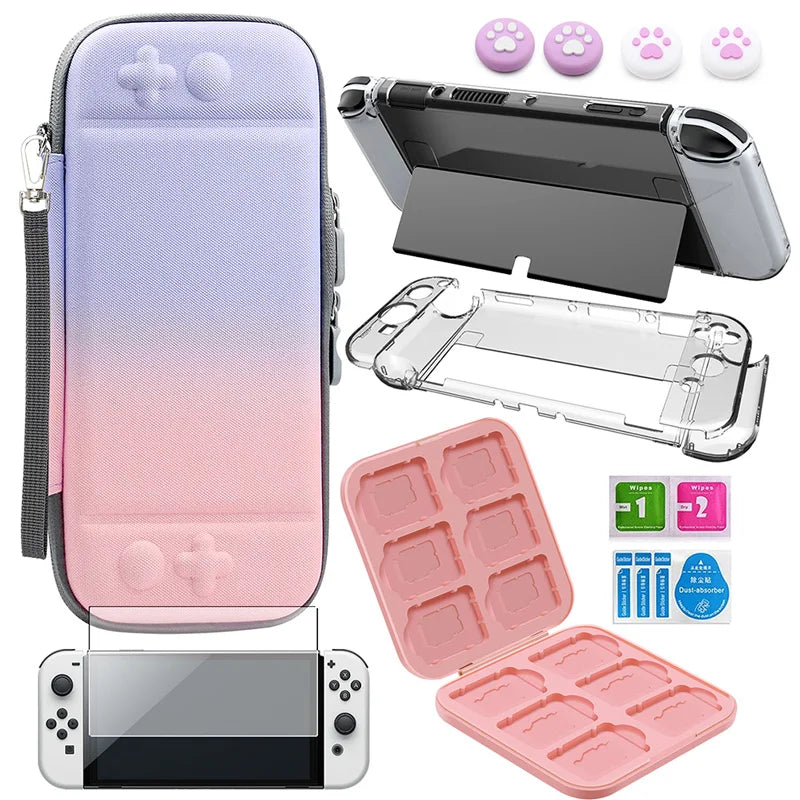 Switch OLED Gradient 4 in 1 Accessories Kit