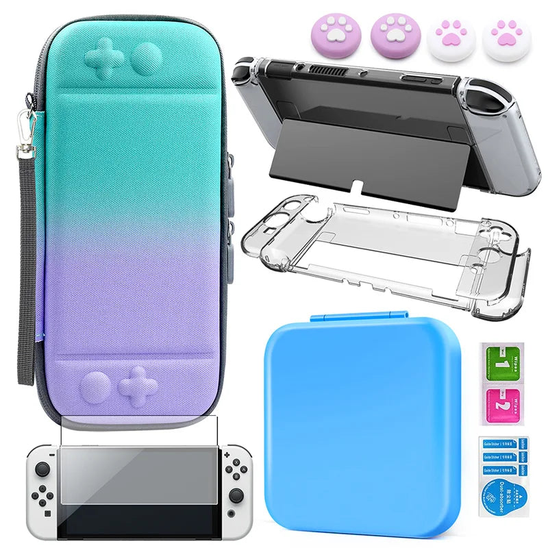 Switch OLED Gradient 4 in 1 Accessories Kit
