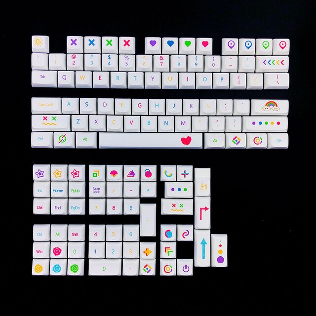 Bubble, Pop, Bee Key Caps - 127 Keys
