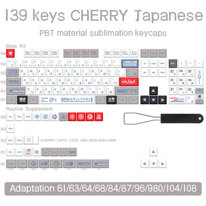 Cherry Profile Anime Key Caps - English or Japanese Available