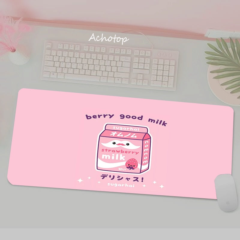 Strawberry Milk XL Gaming Mouse Pad