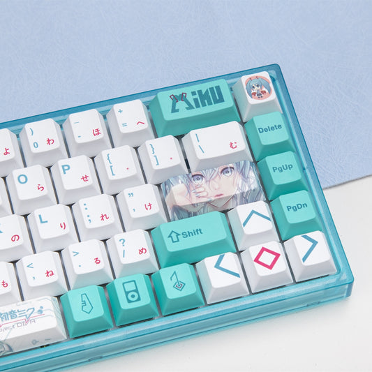 Miku Key Caps - 141 Keys English & Japanese